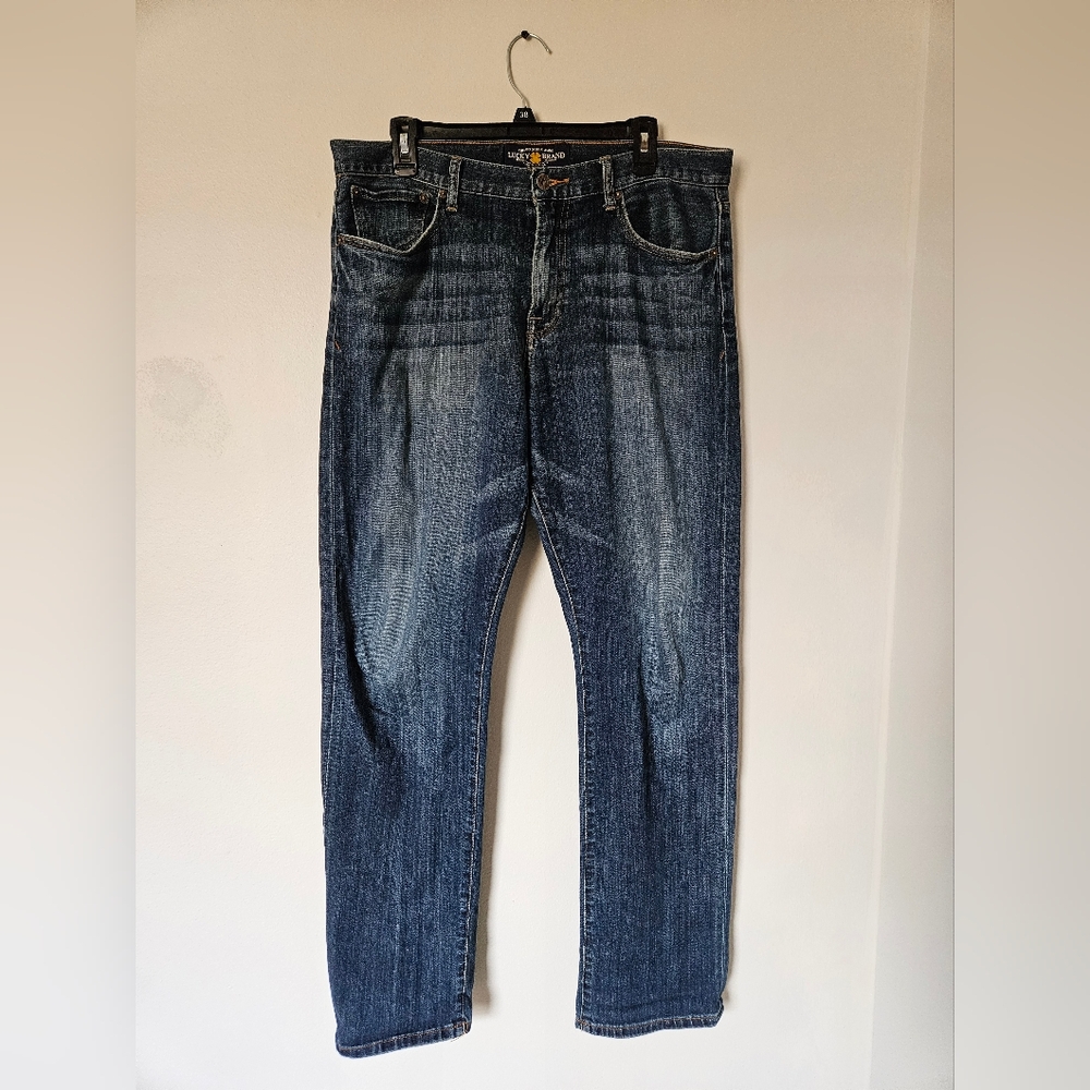 Lucky Brand Jeans Men, Size 34x34, Blue, classic straight